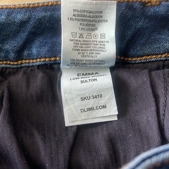 DL1961Emma Low Rise Skinny in Sulton Size 29 - Picture 13 of 13